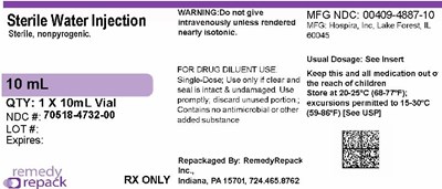 Mm1 (Sterile Water 10ml 70518 4732 00)